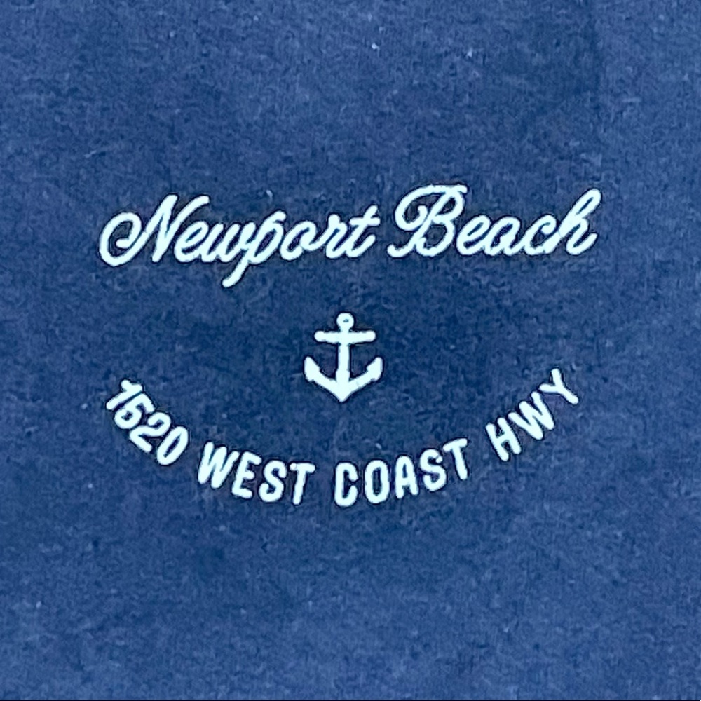 Brandy Melville Navy Newport Beach T-Shirt - Picture 3 of 6